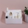 SHITE organizer for storage, 4 sections, 14.5 × 9 × 13 cm, white color