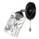 Bra 2200/1 E27 40W Black Chroma