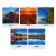 Notebook of 48 sheets in the "landscapes" line, cover coated cardboard, rounded corners, offset unit, mix