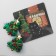 New Year! Earrings "New Year" Christmas tree with a garland, colored in gold