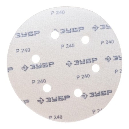 Circle of abrasive grinding bison 35350-150-240, perforated, P240, 150 mm, 5 pcs.-1
