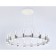 LED LED SCREED OF AMBRELLA LIGHT, LINTECH, FL6208, LED, 96 W, 7200LUM, 4200K, white color, chromium