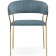 CHARTAL SHAMELIA 1 Metal/velor, Golden/Blue 60x52x79 cm