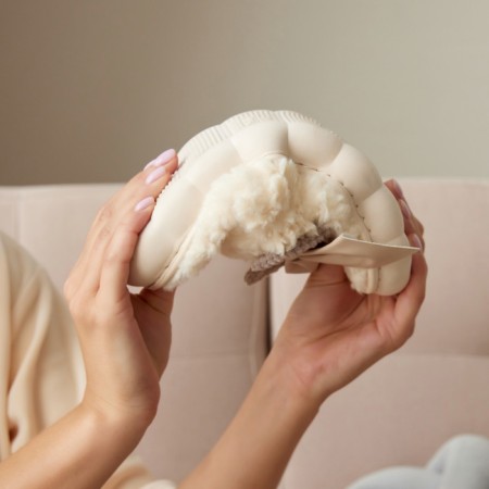 Women's slippers, size 40-41, milk color-5