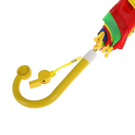 Rainbow umbrella, semi-automatic, with a whistle, r = 38cm, the color of mix-2