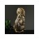 Figure "Leo Young" black gold, 70x35x43cm