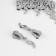 Automatic castle for lightning "Tractor", No. 8, decorative, 10 pcs, Nickel color
