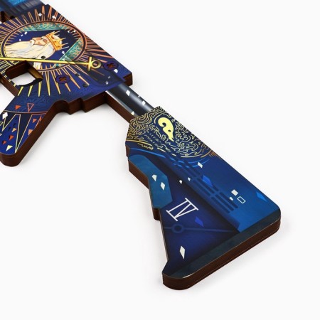 Wooden weapons, children's souvenir "Emperor", automatic, 68 x 19.5 cm-3