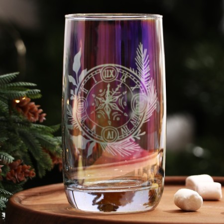 New Year! New Year's glass glass "Clock", 330 ml-2
