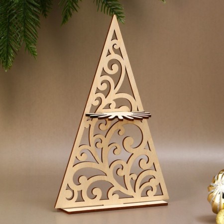 Salvetnik from plywood "Christmas tree"-3
