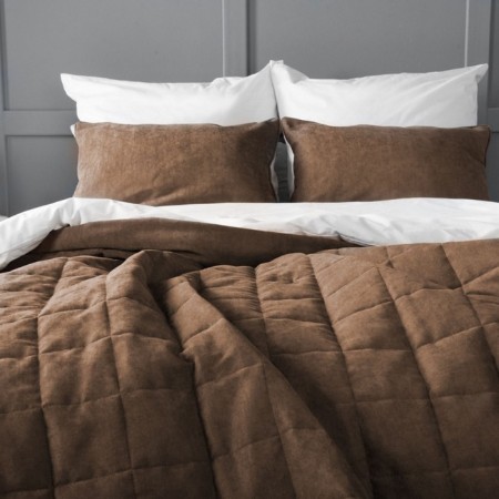 Software "Soft": size 250 × 270 cm, pillowcases 40 × 60 cm - 2 pcs, brown-2
