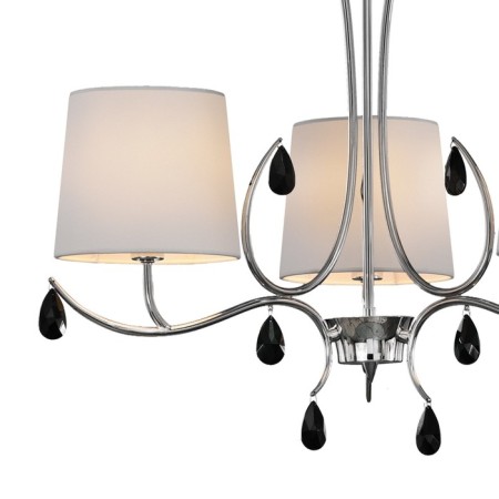 Suspended chandelier Mantra Andrea, E14, 3x20W, 510 mm, chromium color-2