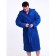 Terrier male robe with a hood, size 60-62, blue color