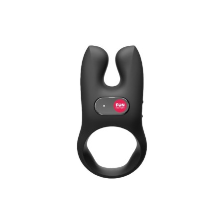 Ring Erective Fun Factory Nos with vibration, silicone, black, 8 cm-1