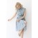 Viscose dress with a belt, size 42