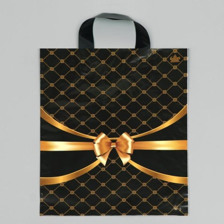 Golden Networks package, polyethylene with a loop pen, 35 x 28 cm, 55 μm