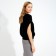 Women's vest Minaku Black color, rr 46