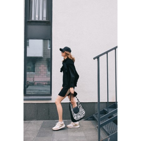 Bag-hobo with lightning, black/white color-4