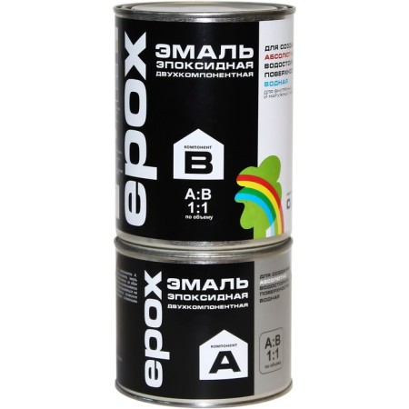 Two-component enamel, water R-270 "EPOX" white 0.9 liters-1