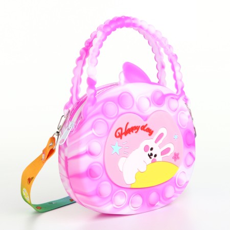 Bag's bag with lightning, lilac color