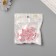 Acryl Busina "White butterflies" bright pink 1.6x1.6x1.6 cm