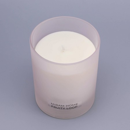 Aromatic candle in a glass "Fruity loop", strawberries, peach, vanilla, 200 g-5