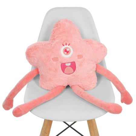 Skill of the soft toy "Star", 75 cm, pink color-3