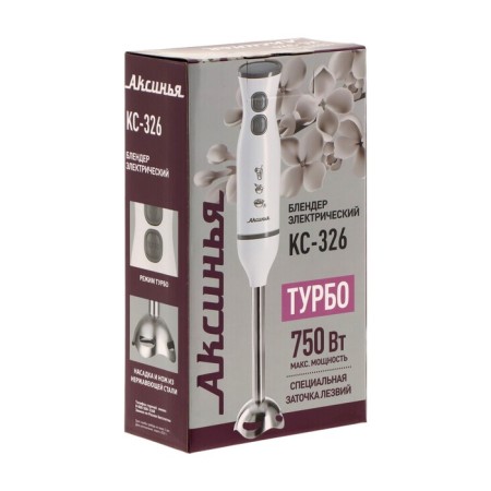 Aksinya Bleader KS-326, Posterzhny, 750 W, 2 speeds, "turbo" mode, white-gray-4