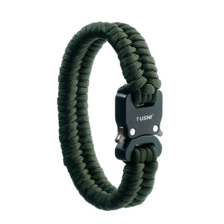 Bracelet-pair "Cobra" Green, 25cm