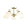 Wilma chandelier, e27 5x40W, color matte gold, white
