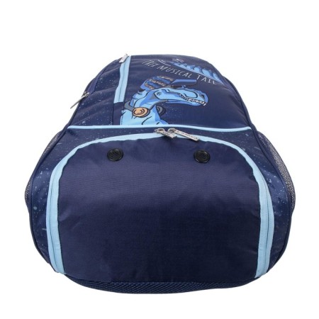 School backpack 42 x 29 x 12 cm, ergonomic back, laptop department, Hatber Sreet "My friend Dino", blue-14