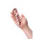 Unrealistic phallimitator Sexus Glass, glass, transparent, 18 cm