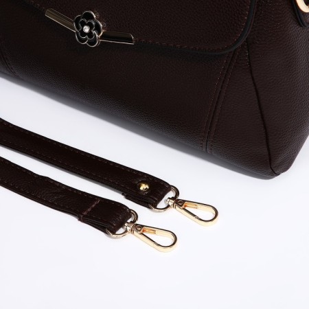 Magnet bag bag, long belt, brown color-5