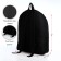 A backpack on lightning is youth, external pocket, black color