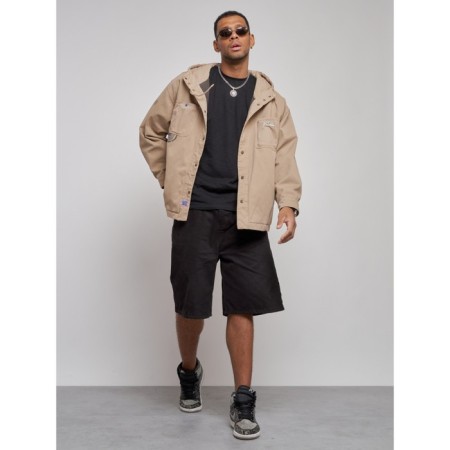 Jeaning jacket men's, size 52, beige color-12