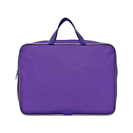 Folder with A4 handles, 360 x 270 x 80 mm, textile, inner pocket, purple 1Sh48-4