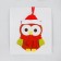 Set for creativity - Create a Christmas tree decoration from a felt "Owl in a New Year's cap"