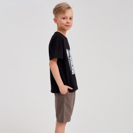 T -shirt Children's minku "Birch", Black color, height 116-1