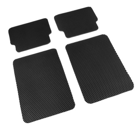 EVA carriers of car, universal, l (medium size), without edging, black, set-4