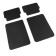 EVA carriers of car, universal, l (medium size), without edging, black, set