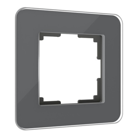 Frame W0012440, 1 ELITE socket, graphite, glass