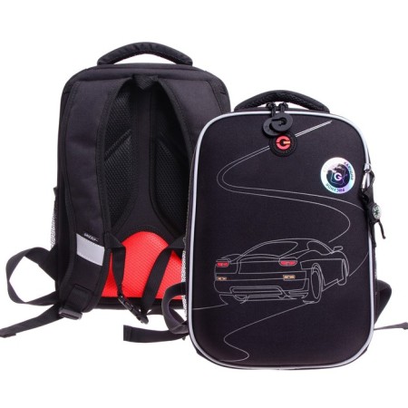 Frame backpack, 37 x 26 x 16 cm, Grizzly RAW-397, with LEDs, black RAW-397-5_1