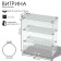 Smail window, 2 shelves, 600 × 300 × 700, chipboard, glass, white color
