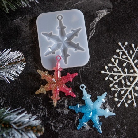 Silicone form universal, suspension "snowflake-adhesive"