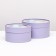 Set 2 in 1 round box "pale purple" with a window, 21 x 11 - 18 x 10 cm