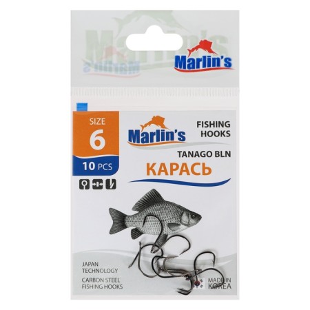 Hook Marlin’s Karas Tanago Bln No. 6, 10 pcs.