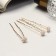 Hairpin "flower" pearls, 6.5 cm