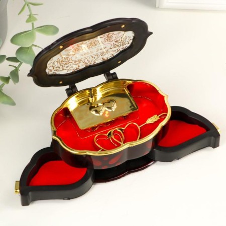 Casket Musical oval "Carved" 12x8x5 cm-5