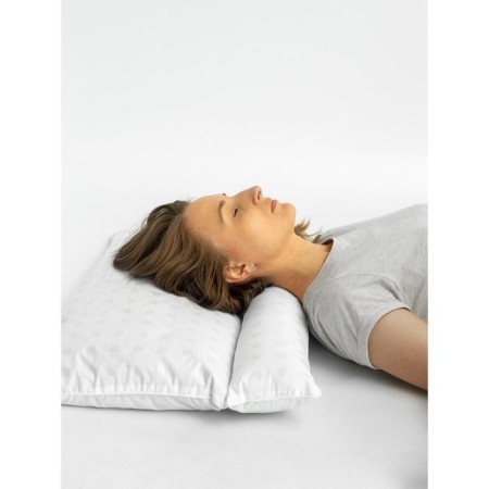 Buckwheat transformer pillow, size 50x70 cm, white color