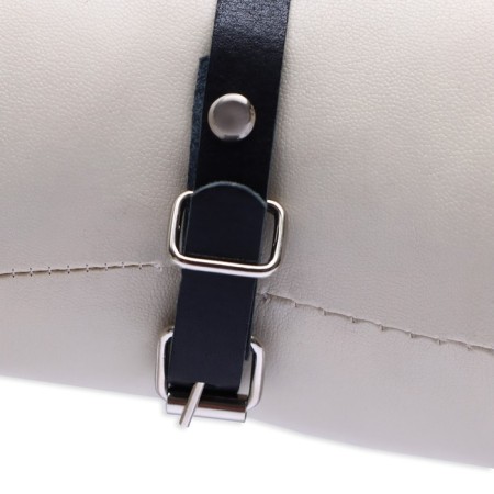 Leather harness, 1.2 cm, for cats and small breeds of dogs, Osh 26-34, OG 36-44, black-4
